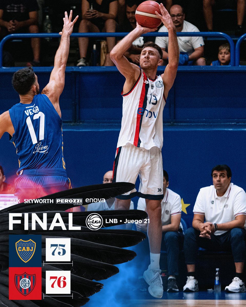 CASLABasquet's tweet photo. 💪 ¡GANOOOOOÓ SAN LORENZOOOOO!

¡El Ciclón venció 76-75 a Boca en el juego 2️⃣1️⃣ de la @liganacional!

🔜 San Lorenzo volverá a jugar viernes 28 a las 20:30, en Boedo, ante Unión de Santa Fe

💪🏼💙❤️ ¡Triunfazo, Ciclón! https://t.co/2Ry3hR4cEn