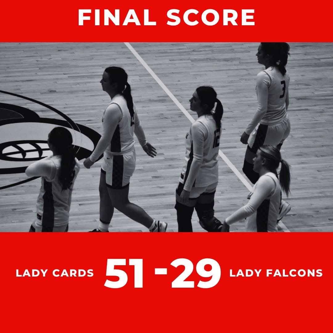 The Lady Cardinals are now 16-6 on the season after their win tonight against Hickman County. 

Lay Mayes 20
Keely Henson 12
Lex Feagin 11
Avery Creason 4
Ally Creason 2
Querria Saxton 2

They are back in action tomorrow at Lyon County
