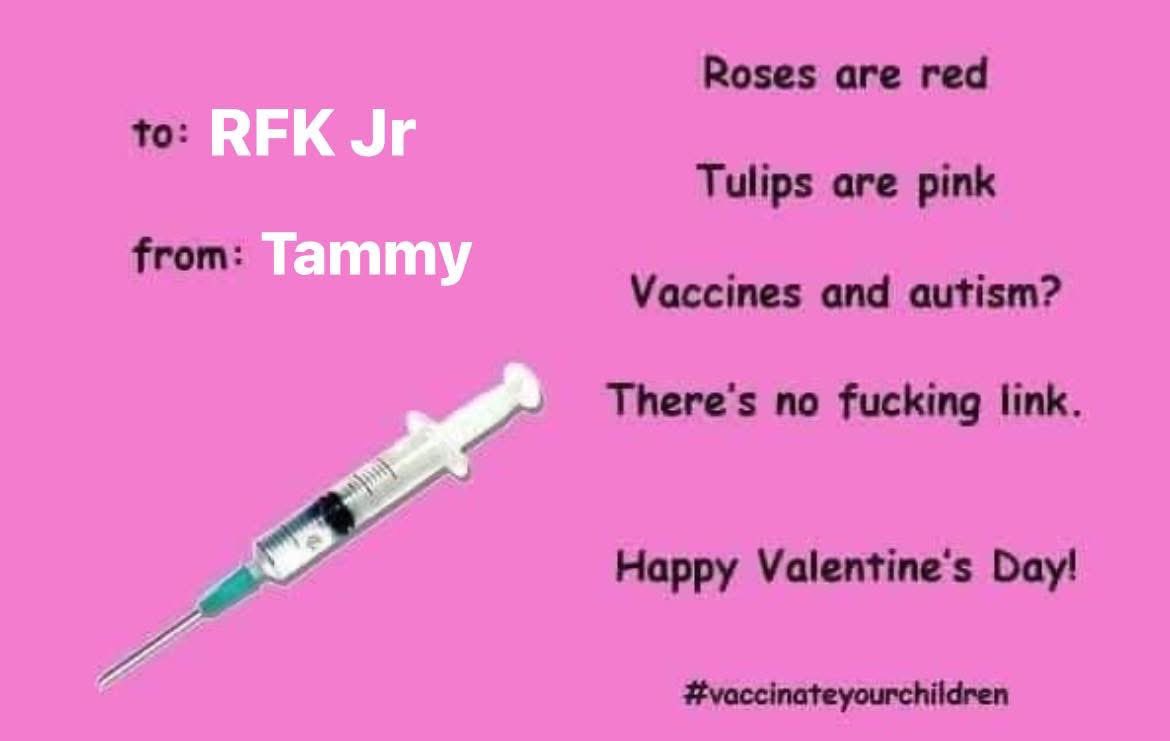 wifemomdoc's tweet photo. @RobertKennedyJr 
Happy Valentine’s Day! https://t.co/xIPquPqNd3