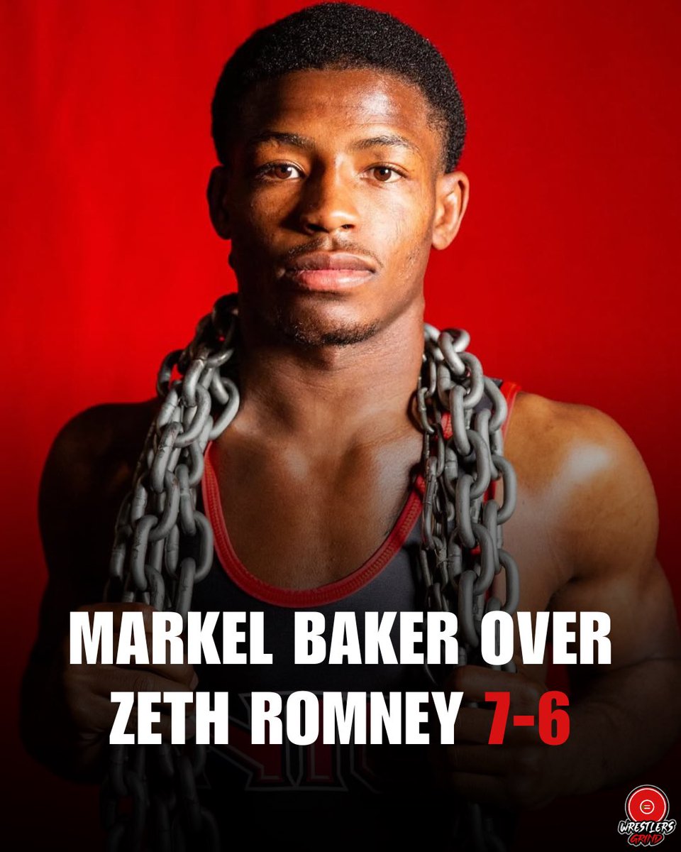 🚨 UPSET 🚨 

Markel Baker (Northern Illinois) over #2 Zeth Romney (Cal Poly) 7-6!