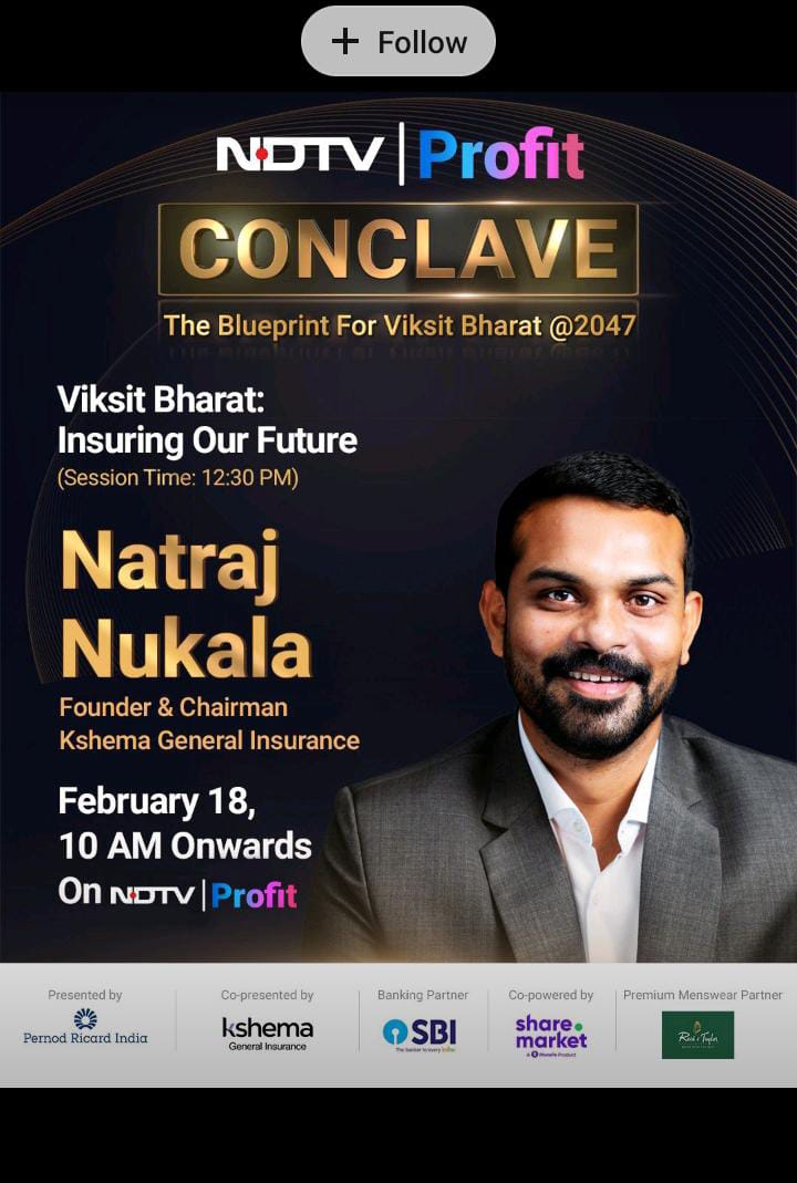 GauravR007's tweet image. our Companies Founder &amp;amp; Chairman will be on Big TV on 18th February 

#NDTV #NDTVProfit #KGIL #KshemaGeneralInsuranceLimited #NN
