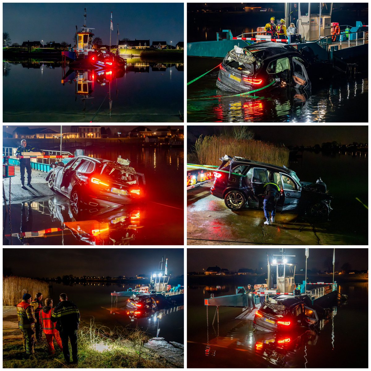 Automobilist rijdt tegen veerpont tussen Aalst en Veen