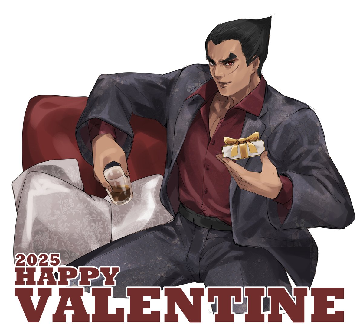 HAPPY VALENTINE / TEKKEN / KAZUYA 
For those who like Kazuya
（The quality of the illustrations has been improved.）