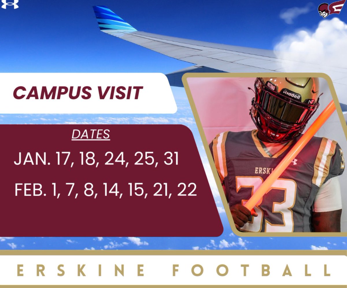 Mison Smith (@therealmison) on Twitter photo I’m excited to be at Erskine college on 02/22 <a href="/FleetFB/">Erskine Football</a> <a href="/icoachfb/">Christopher Williams</a> <a href="/TrojansFB_CHS/">Carolina Football</a> I’m excited to be at Erskine college on 02/22 <a href="/FleetFB/">Erskine Football</a> <a href="/icoachfb/">Christopher Williams</a> <a href="/TrojansFB_CHS/">Carolina Football</a>