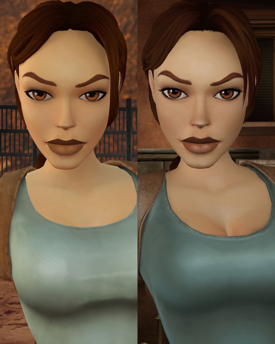 Remastered Lara Croft comparison in 4k