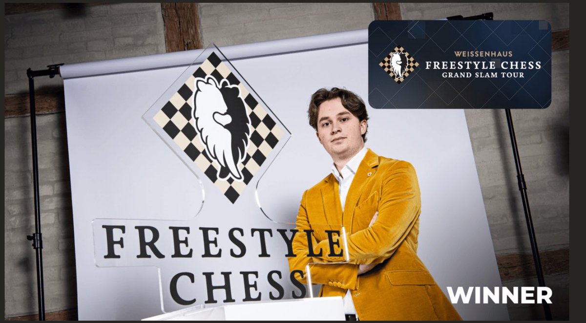 chess_chain's tweet image. 🏆 Champion! 🏆 Huge congratulations to Vincent Keymer for winning the Weissenhaus Freestyle Chess Grand Slam 2025! 🔥♟️

A well-earned victory over Caruana, showcasing his brilliance under pressure! Big shoutout to his coach Peter Leko &amp;amp; team for this achievement.
#ChessChain…