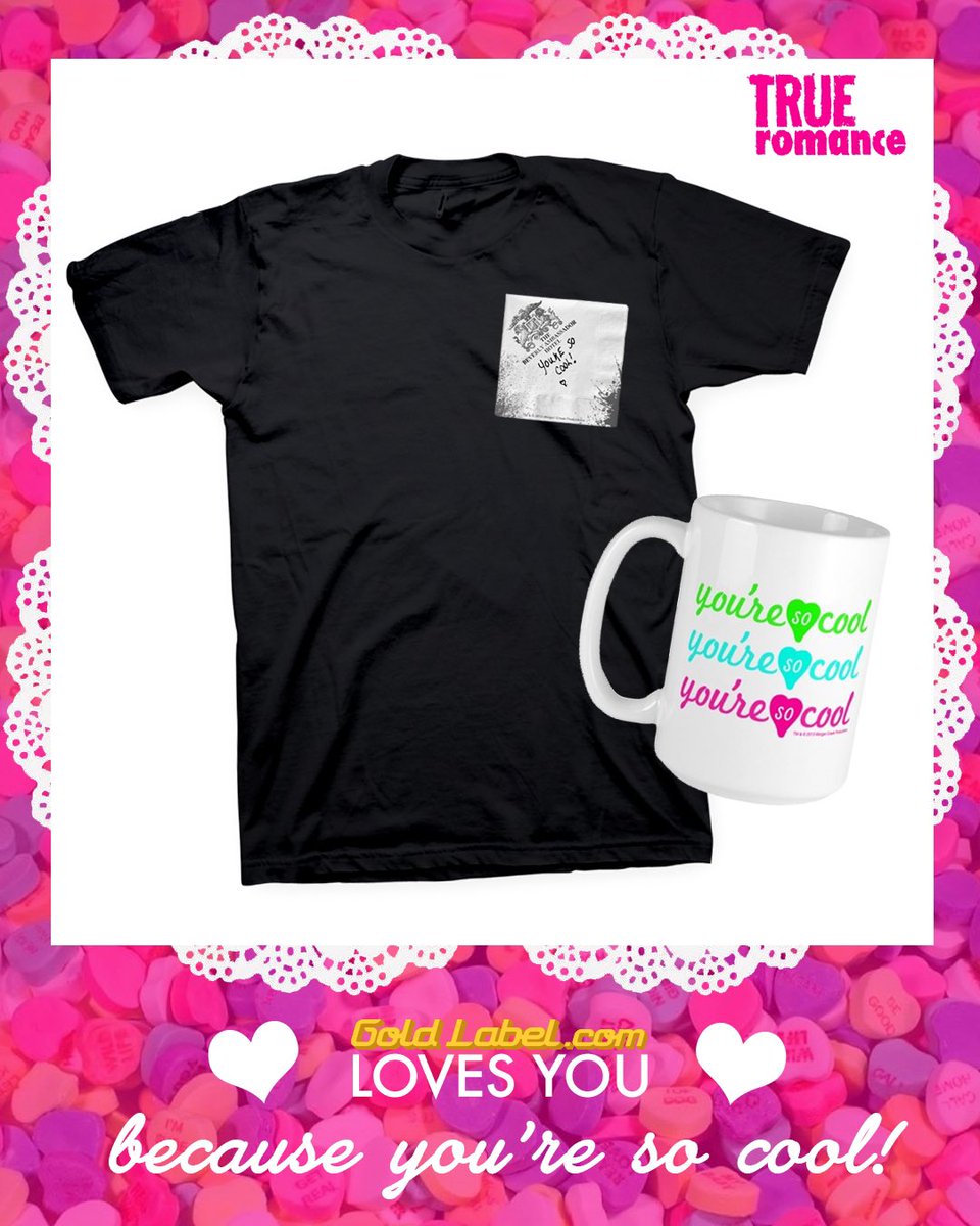 Happy Valentine’s Day to fans of true romance and of True Romance 💘 You’re so cool! 😎🥰😘

💖goldlabel.com/pages/true-rom…