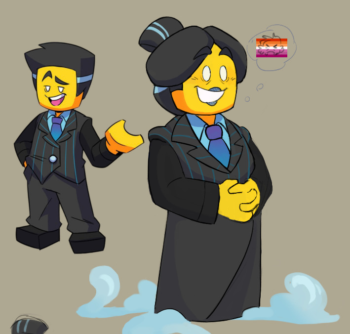 schploinker's tweet image. reposting this here from tumblr :P 
yuripuppet my beloved💜💙
#LMKMacaque #LMKMayor #shadowpuppet