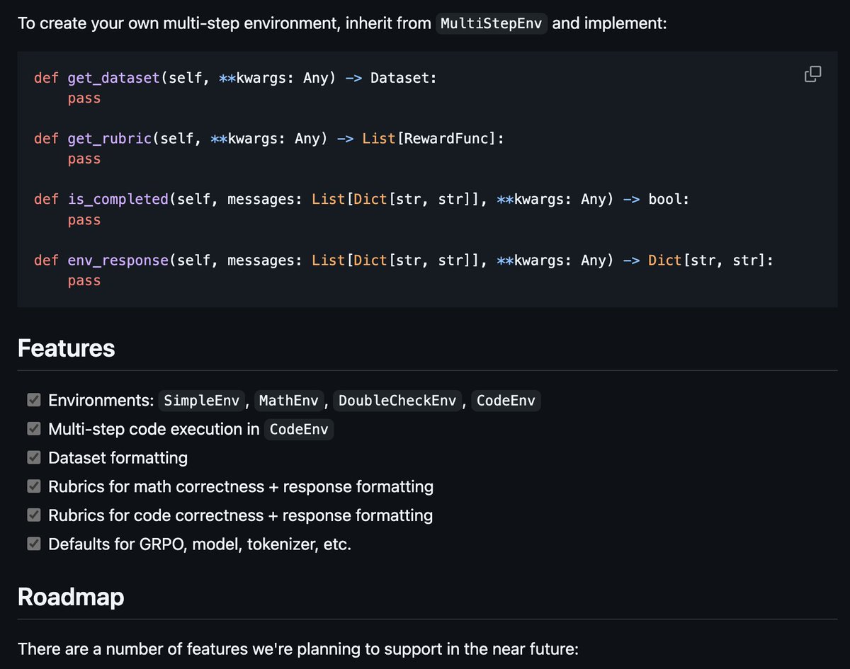 trying to make it really really easy to build LLM RL envs