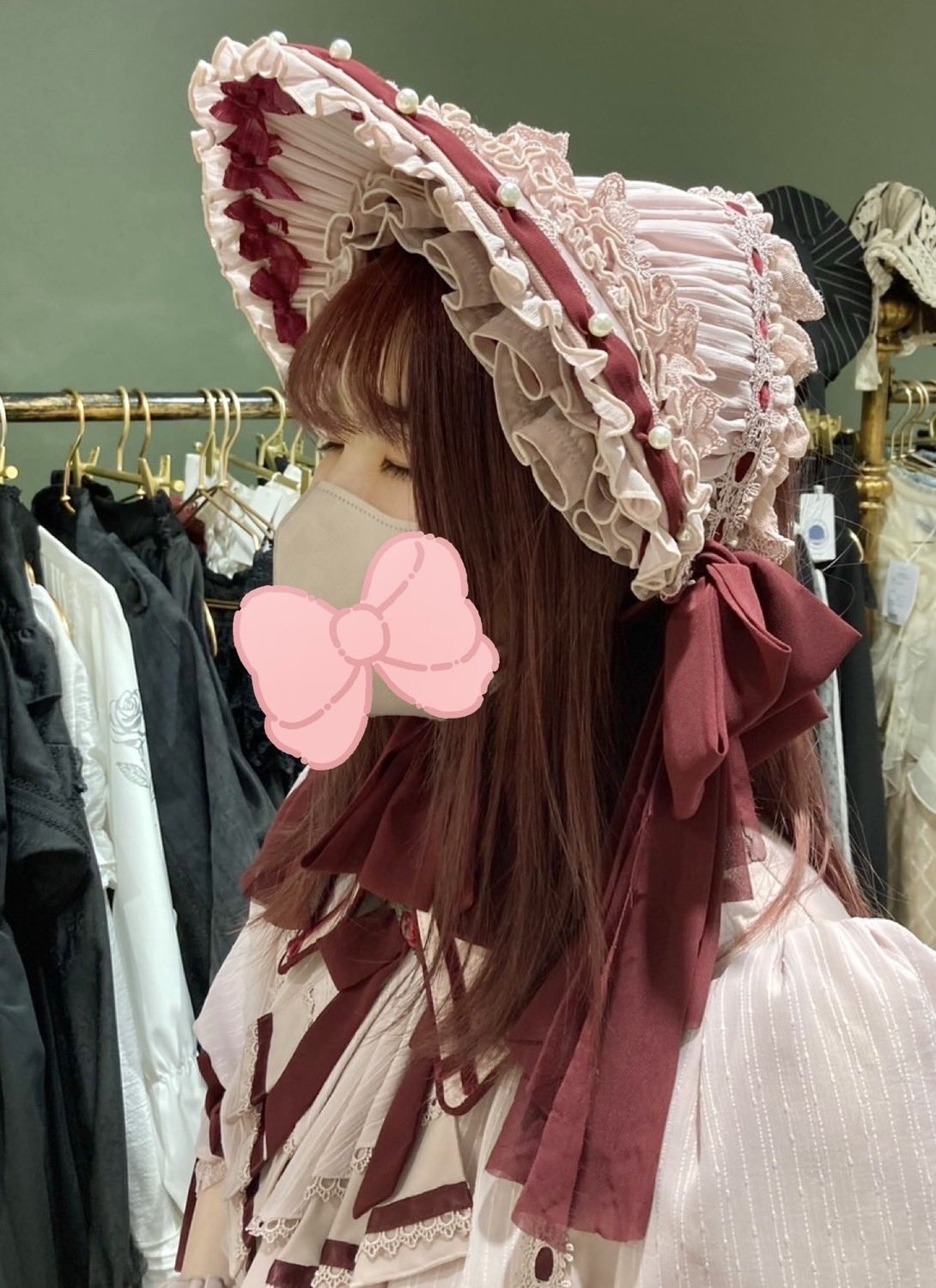 レミリア フリルキャップ 帽子 星箱works ロリータ Hoshibako 星箱