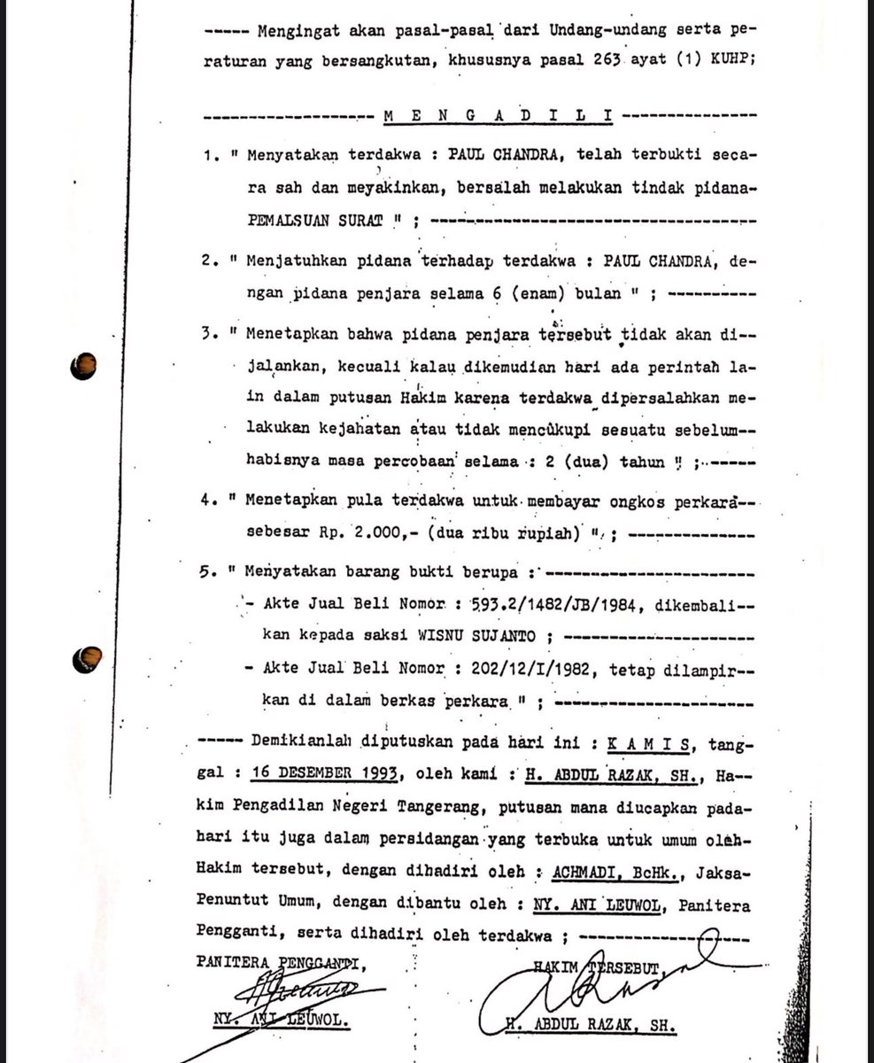 Sudahlah jangan playing victim krn pengem dpt simpatik publik bikin-bikin konten dimedsos diviralkan, pake bilang sejak tahun 88 sertipikat kau enggak ada masalah. sertipikat kau itu aspal jauh sebelum ada PIK, dibatalkan BPN karena sdh ada putusan pengadilan di Th 93