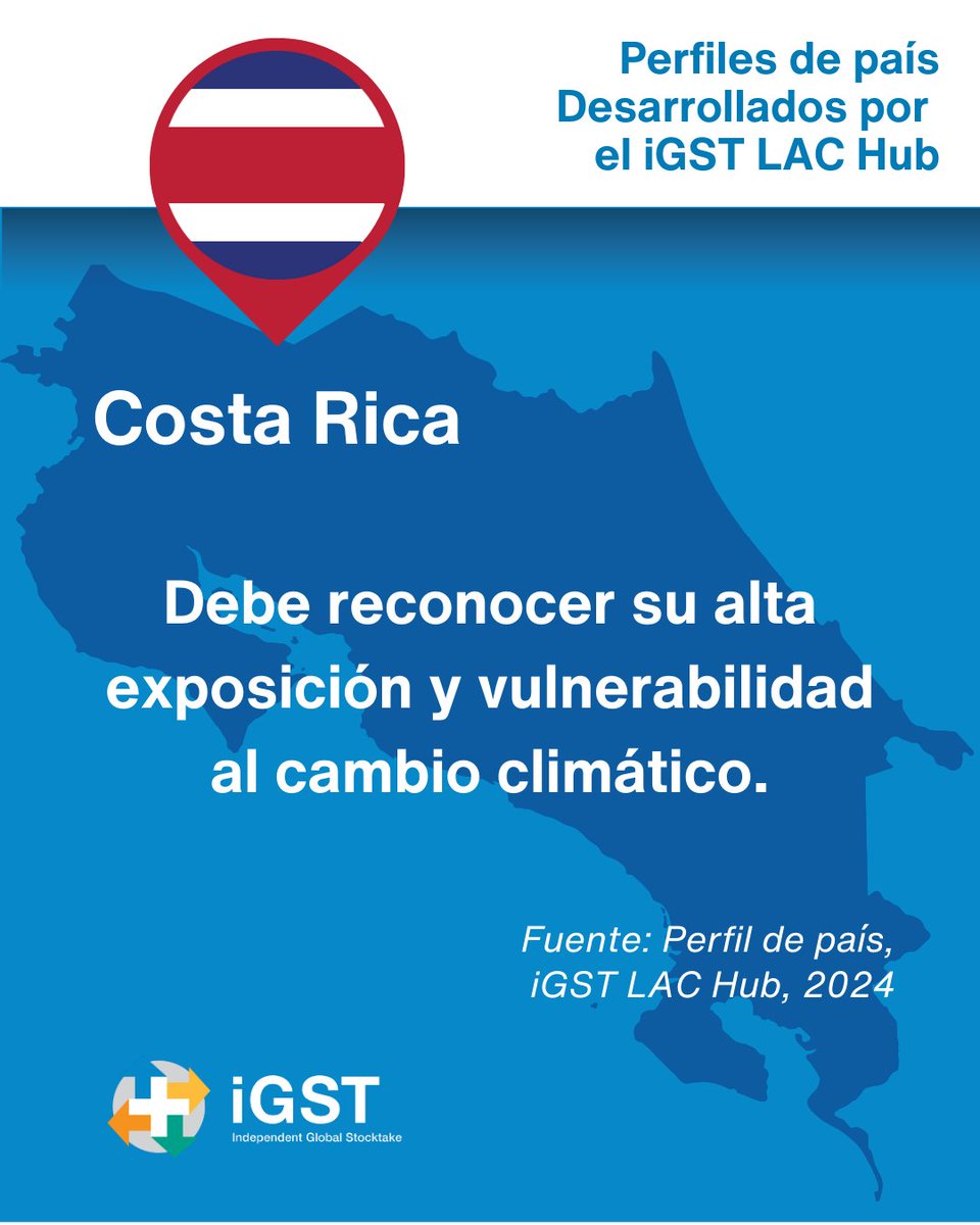 🌿 ¿Quieres conocer más sobre la acción climática de Costa Rica? Desde el iGST LAC Hub, exploramos los avances, desafíos y perspectivas del país frente al cambio climático.

Consulta el perfil completo aquí 👉 iniciativaclimatica.org/igst-lac-hub 🌎♻️