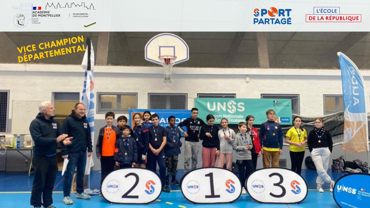Clg_SimoneVeil's tweet photo. Les élèves du @Clg_SimoneVeil sont qualifiés pour les phases académiques en remportant la 2eme place départementale aux épreuves de sport partagé.
Bravo.
@acmontpellier @11Dsden  @sophiebejean
@faroukaitouaret @AriasStephane @JeromeQuief https://t.co/B8l4Y79Wn8