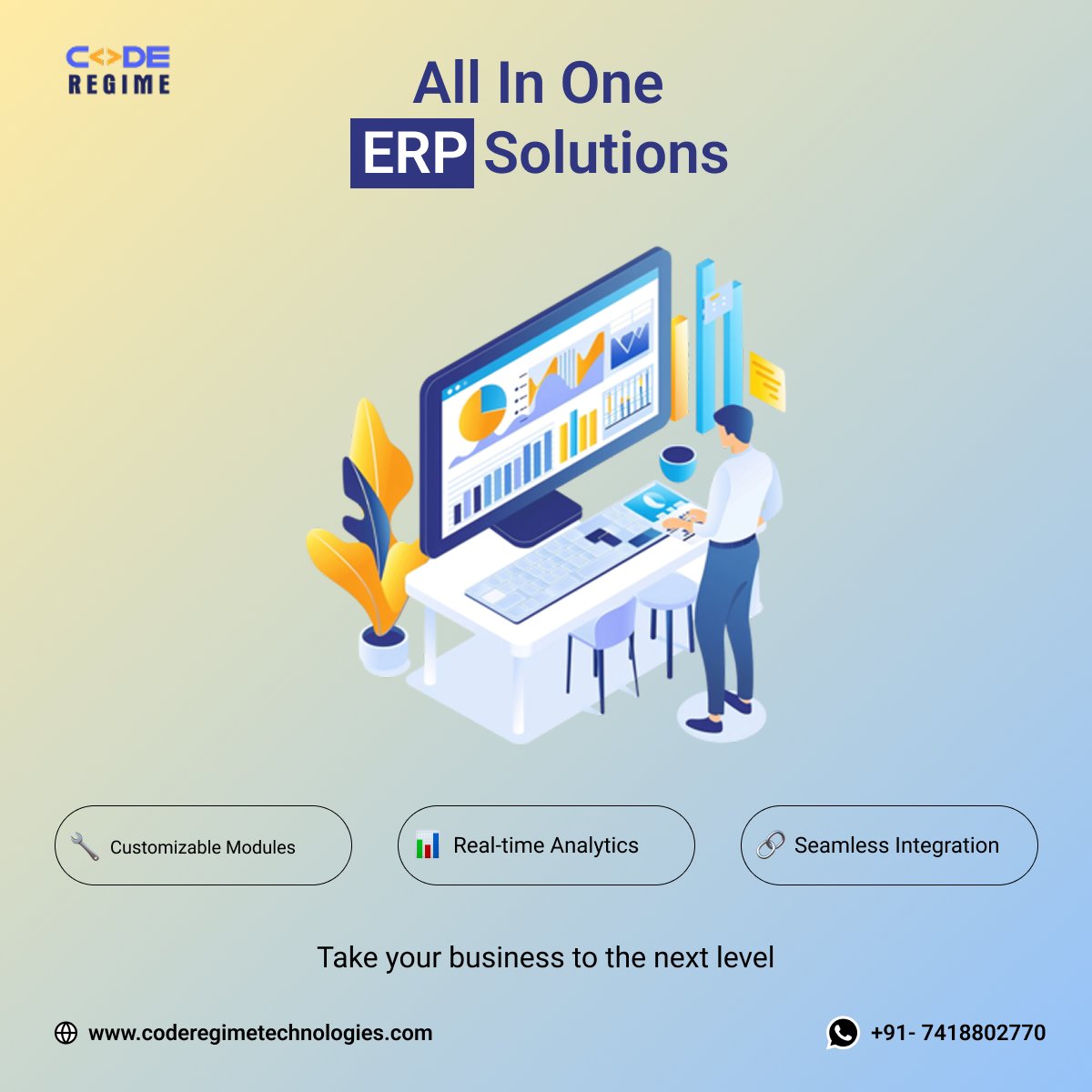 RegimeCode's tweet image. #ERP #ERPsoftware #ERPsolutions #Mobileappdevelopment #b2csales #B2C2  #b2cmarketing #Business #salescompany #outsourcing #coderegimetechnologies #usa #uk #uae #europe #b2b #australia #AI #Allinone #southamerica #japan #singapore #Projects #Sales #LeadGen