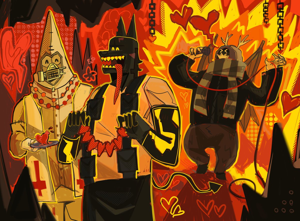 happy valentines from the devils ❤️‍🔥 #dorohedoro