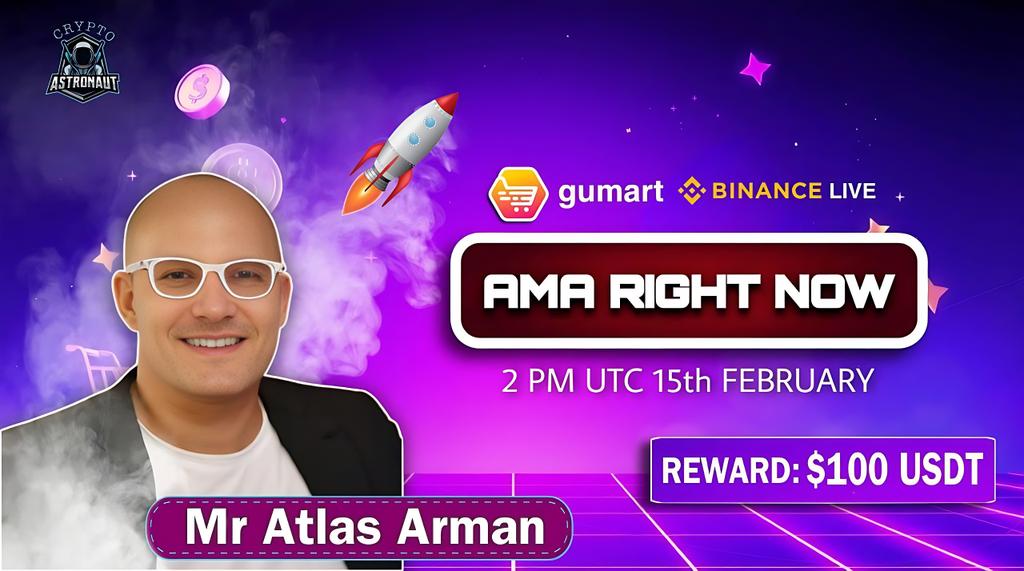 CryptoAs_TW's tweet photo. We are pleased to Announce our next AMA! With #GUMART

🔶𝗕𝗜𝗡𝗔𝗡𝗖𝗘 𝗟𝗜𝗩𝗘 🔶

🎙️Guest - Atlas Arman

🎁Reward: $100 USDT

🏠Venue: https://t.co/kONqm9uh8M

📆Date: 15th February 2025

🕒Time: 2:00 PM UTC 

🔰Rules
Follow @CryptoAs_TW & @GumartEC

💠  Like,Retweet & Follow