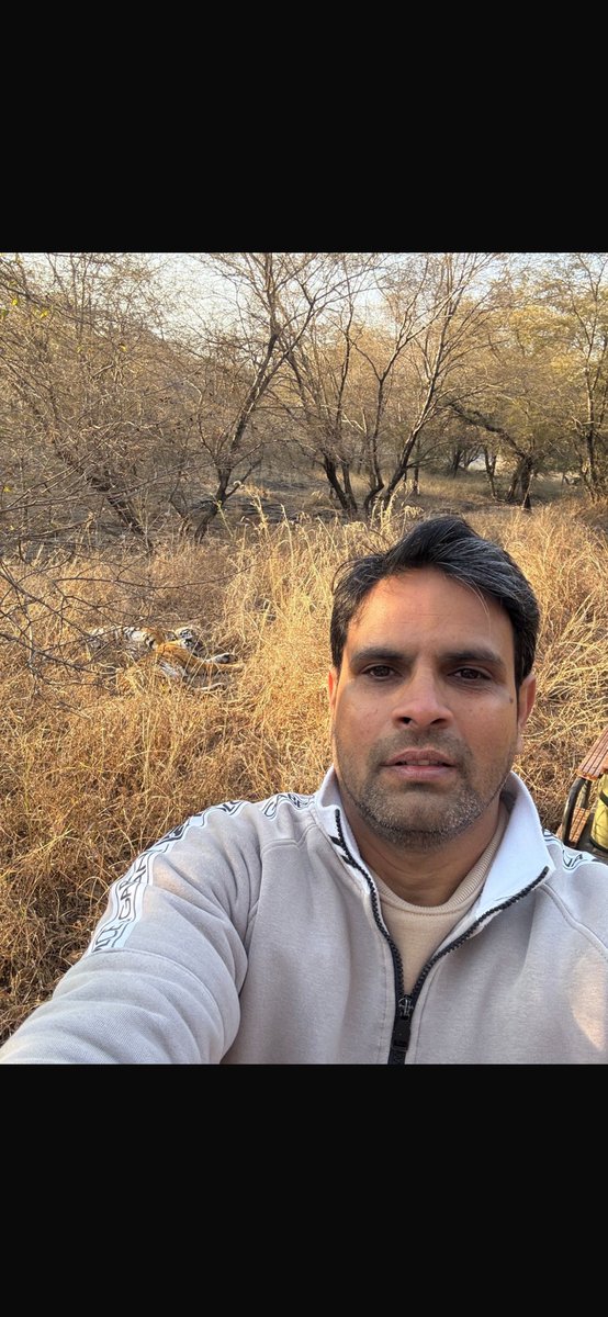 Selfie with T-84 aeroid and sultana’s cub in ranthambore national park.