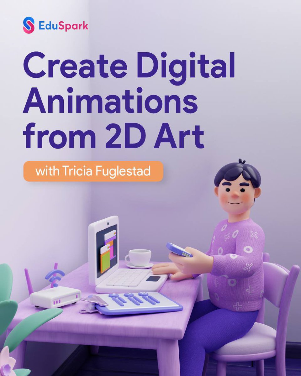 Transform 2D art into digital animations using a free app and website—perfect for educators and students (Grade 3+). A quick, creative way to bring art to life! 
🔗 eduspark.world/courses/make-i…
<a href="/TriciaFuglestad/">#Fuglefun 🤖 #STEAM + #SEL + #AugmentedReality</a>