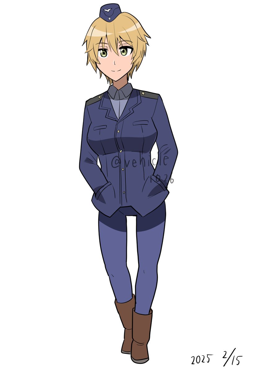 練習絵で描いたクルピンスキー ＃ブレイブウィッチーズ ＃ヴァルト