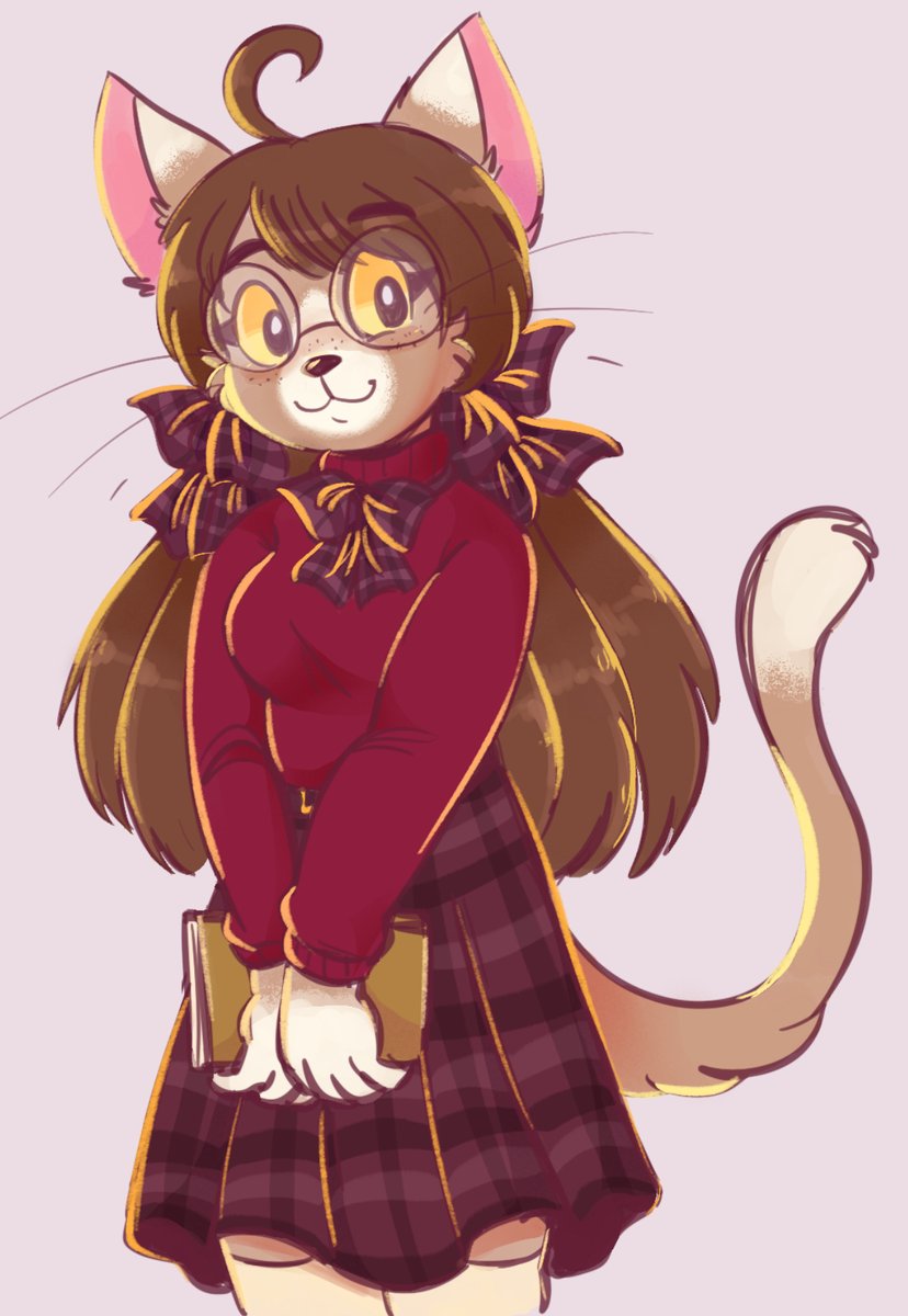 A bookworm catte