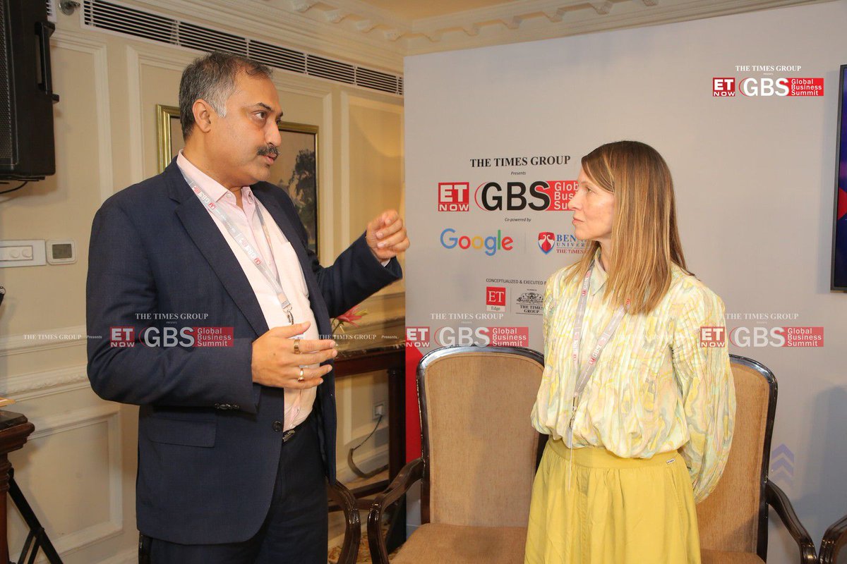 ETNOW_GBS's tweet image. Building Connections! The energy is palpable as industry leaders&apos; network and share ideas at The Times Group ET NOW Global Business Summit 2025, co-powered by @GoogleIndia and @Bennett University. #ScriptingATomorrow 

#GBS2025 #ETNOWGBS2025 #GlobalBusinessSummit…