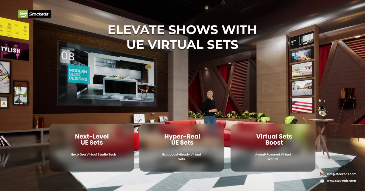Stockeds113439's tweet image. UE virtual sets + Zero Density = Pure magic! Unlock limitless creativity today.
Visit our website : stockeds.com
#UEVirtualSets
#VirtualProduction
#UnrealEngine
#virtualstudio 
#VirtualSetDesign
#3DStudio
#RealTimeRendering
#Aximmetry
#ZeroDensity