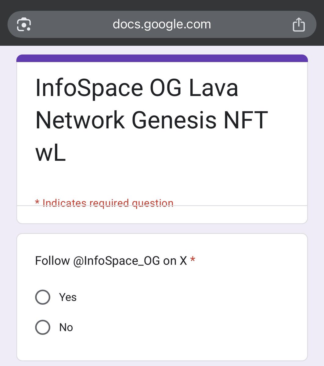 25 LAVA GENESIS WL GIVEAWAY

Another Opportunity for Early, Active Guys

If you interacted with the Tweet as said yesterday, RT this, tag your Frens to win together

And fill this Form: forms.gle/H9AF9evCPNp6tz…

Picking winners in a few hours