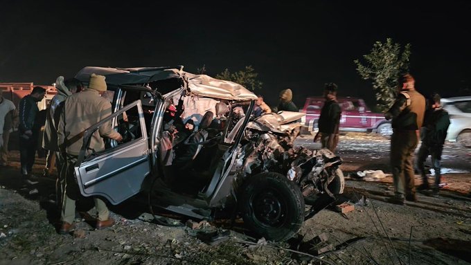 Prayagraj-Mirzapur Highway Road Accident