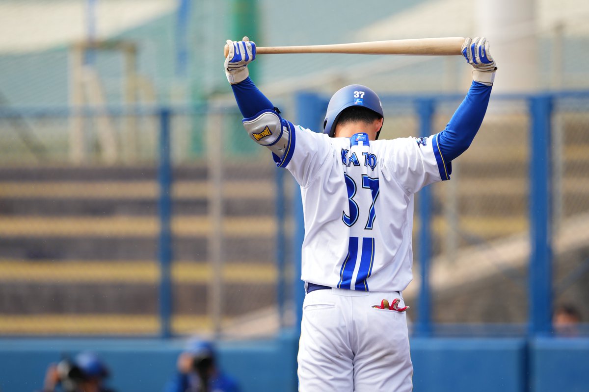 9回、途中出場の #加藤響 選手がタイムリー2ベース！🔥 #ユニオン