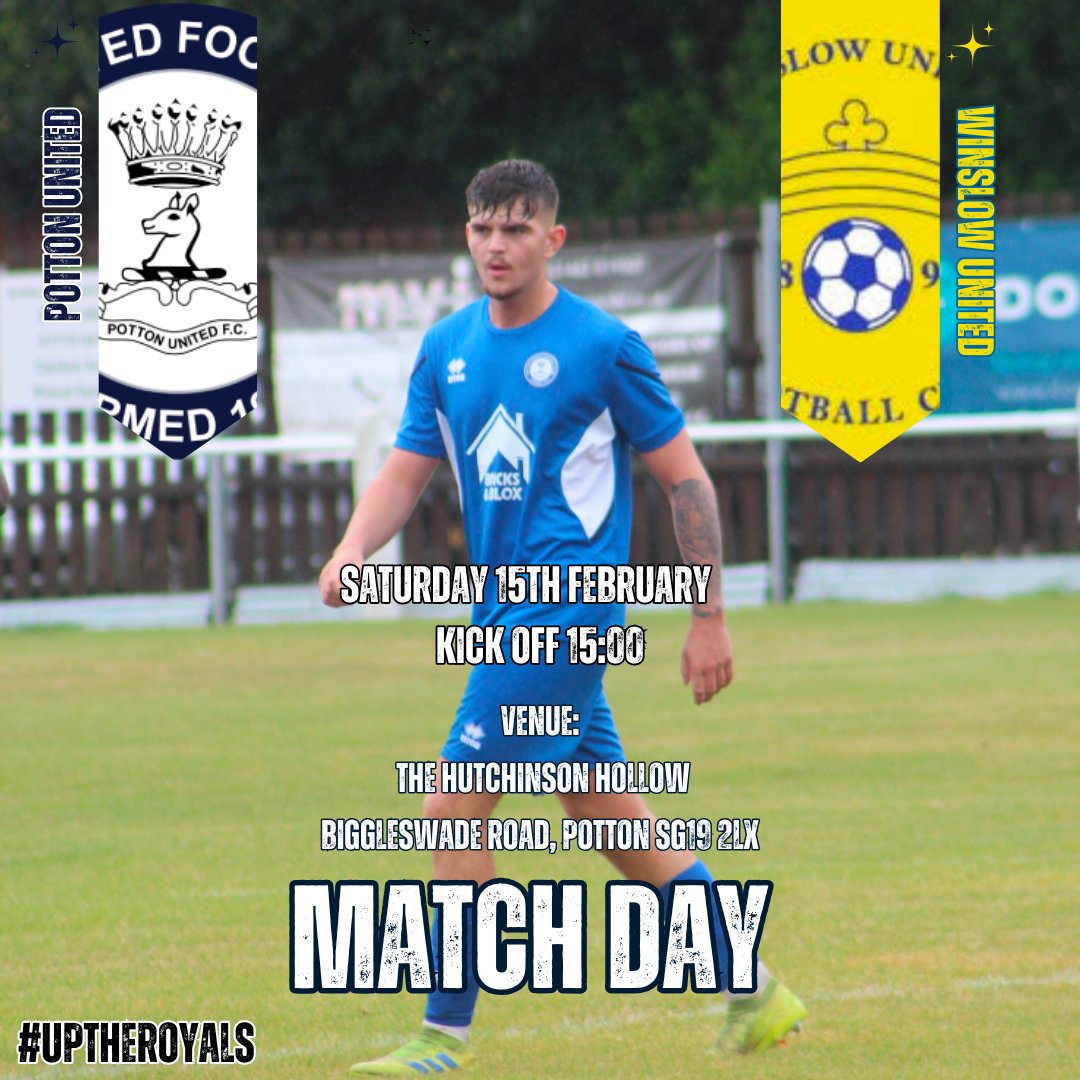 POTTON UNITED FC (@pottonunited) on Twitter photo 🚨Match Day🚨
We host <a href="/WinslowUtdFC/">Winslow Utd FC</a> back in league action. A busy week a head for the Royals.
🆚 <a href="/WinslowUtdFC/">Winslow Utd FC</a>
🏟️ The Hollow SG19 2LX
⏱️ 15:00
🎫 Adults £8, Concessions £4, U16's £1.
#uptheroyals #nonleague 🚨Match Day🚨
We host <a href="/WinslowUtdFC/">Winslow Utd FC</a> back in league action. A busy week a head for the Royals.
🆚 <a href="/WinslowUtdFC/">Winslow Utd FC</a>
🏟️ The Hollow SG19 2LX
⏱️ 15:00
🎫 Adults £8, Concessions £4, U16's £1.
#uptheroyals #nonleague