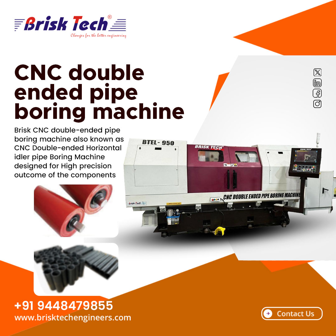 brisktechindia's tweet image. "A CNC Double-Ended Pipe Boring Machine ensures precise, simultaneous machining on both pipe ends, enhancing accuracy, efficiency and productivity."
#cncmachine #pipeboringmachine #cncmachining #IndustrialMachinery #manufacturer #machinesupplier 

🌐brisktechengineers.com
