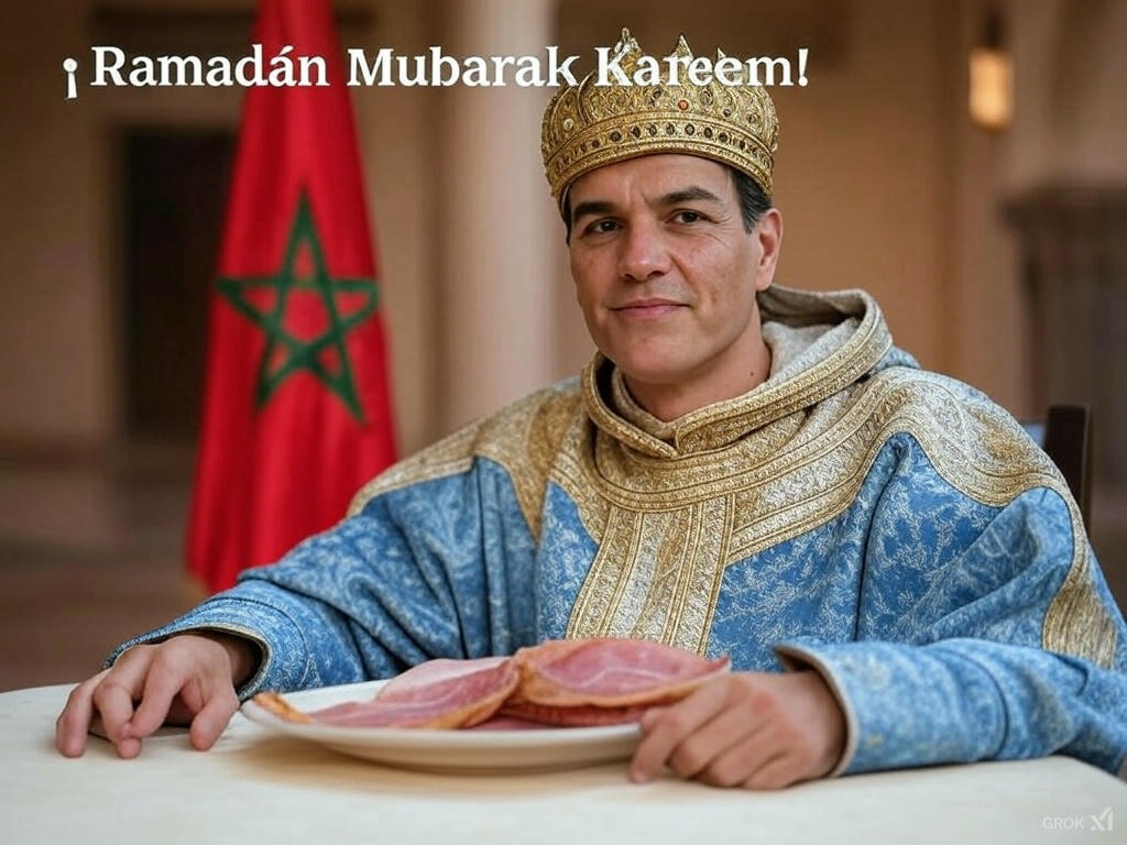 Felicidades Pedrito, hoy tus amigos del sur celebran el gran Ramadán.

Ya te veo celebrándolo con ellos y obligando a nuestra nación cristiana a aceptar sus costumbres del medievo.

Bueno que lo disfrutes, y recuerda no comer mucho jamón que te puede sentar mal 🐷🥓🐷🥓

#Jamón