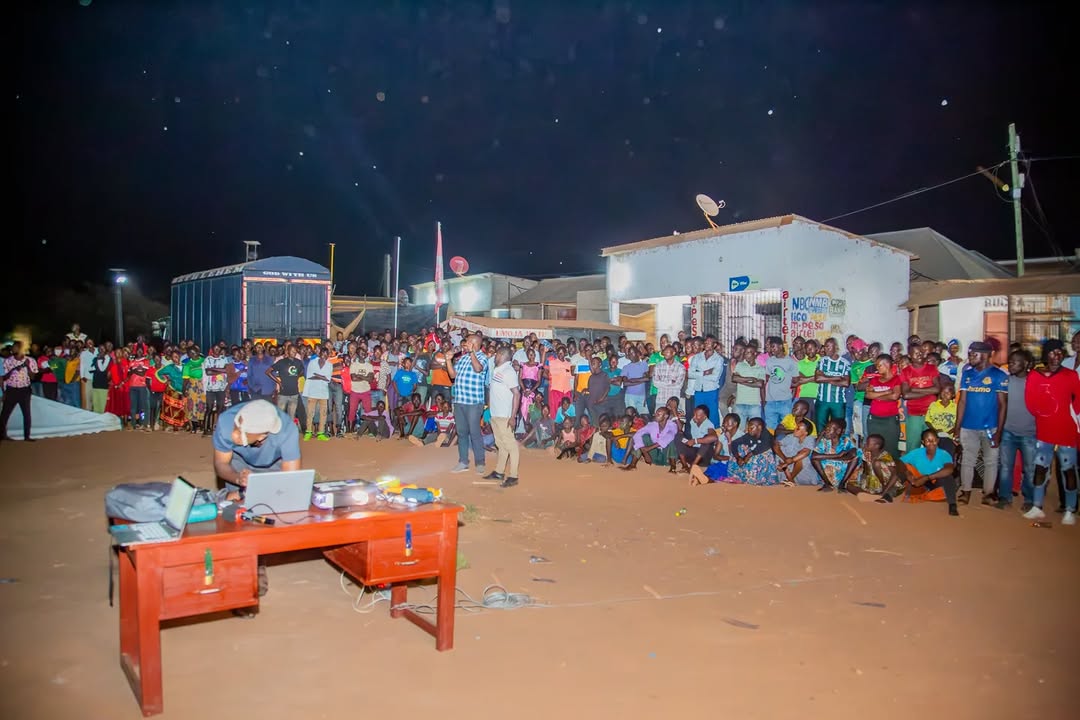 Video Screening in Busekera Musoma, as part of the Safe Fishing Plan Launch, showcasing project initiatives and video testimonials of drowning survivors from Busekera.

#LVDPP