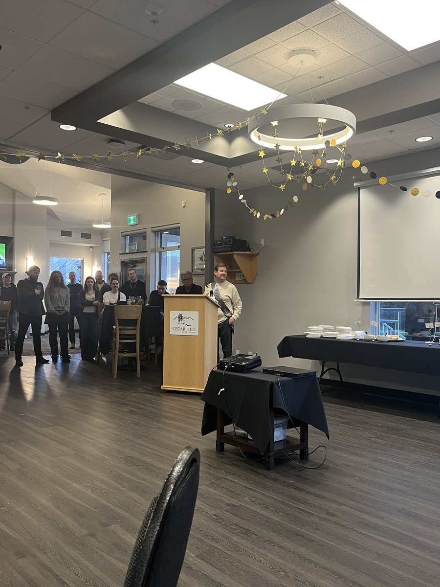 Big Retirement congrats to Ian Smith of Cedar Hill GC who has been the GCS for 21 years! Enjoy the R&amp;R of retirement for the years to come! 🥂 
<a href="/VIGSATurf/">VIGSA</a> <a href="/BCGSA1995/">British Columbia Golf Superintendents Association</a> <a href="/GolfSupers/">CGSA</a>