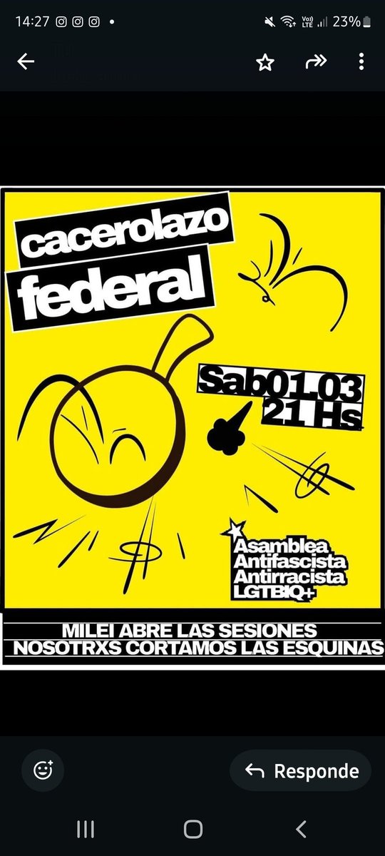 #ApagonYCacerolazo
#RenunciaMilei 
QUE SE ESCUCHE BIEN FUERTE.