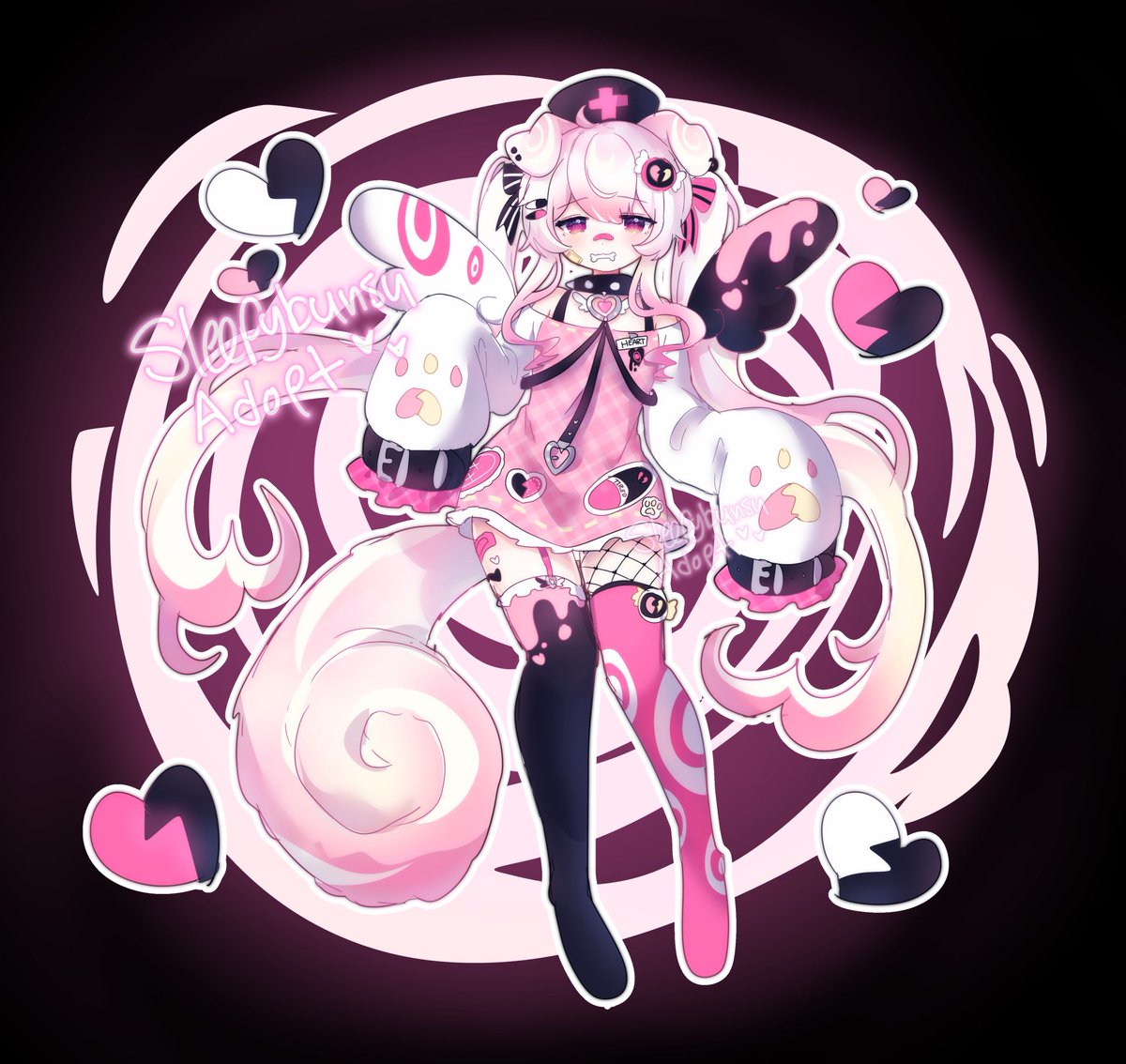 Sleepybunsu's tweet photo. 💜🦭 Blueberry Seal 🦭💜 

☁️🎀 Angel Nurse Puppy 🎀☁️

Adoptables still available! 

🔄 appreciated ^^ https://t.co/2h7tIgeL1U
