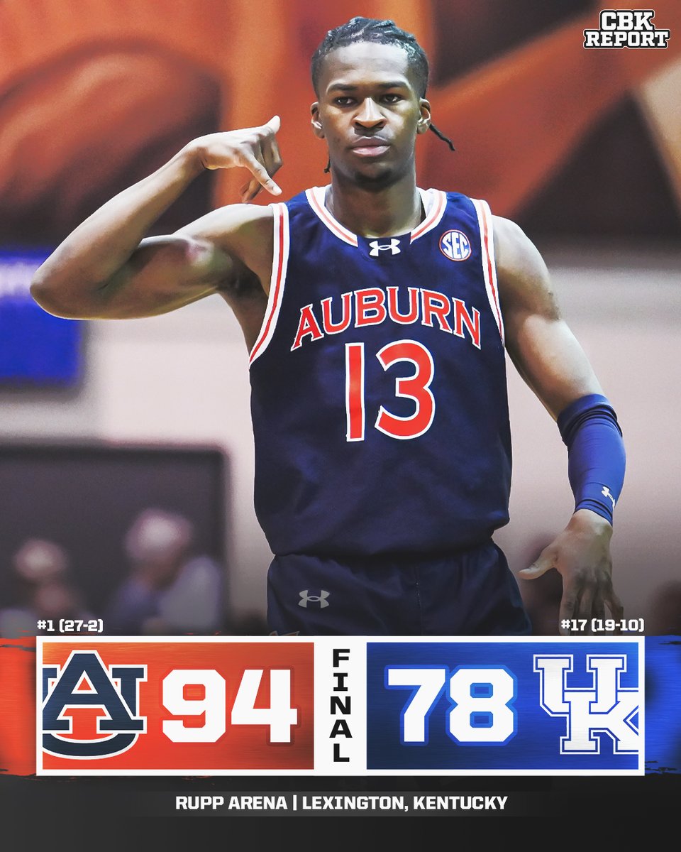 CBKReport's tweet image. AUBURN WINS THE SEC REGULAR SEASON TITLE 🏆 

THE TIGERS ARE SPECIAL.