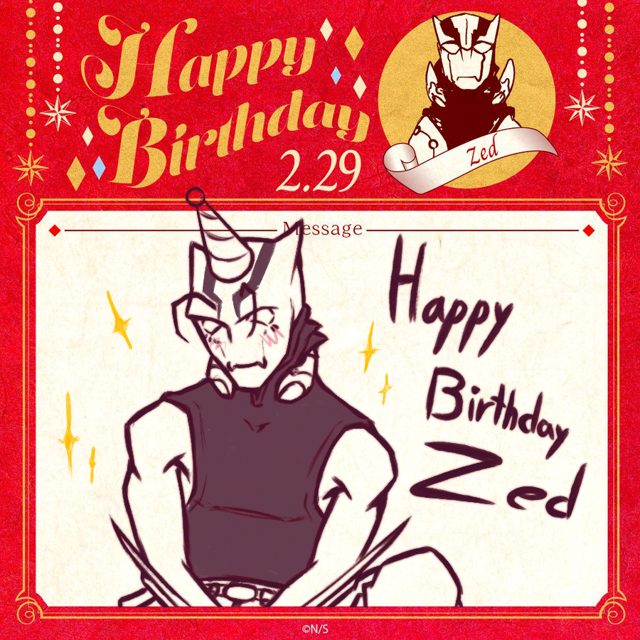 SamTheConfused's tweet photo. Almost forgot to post this but happy birthday Zed!!🎉🎉
#ツェッド生誕祭2025 #血界戦線 https://t.co/8oZb2iU3L6