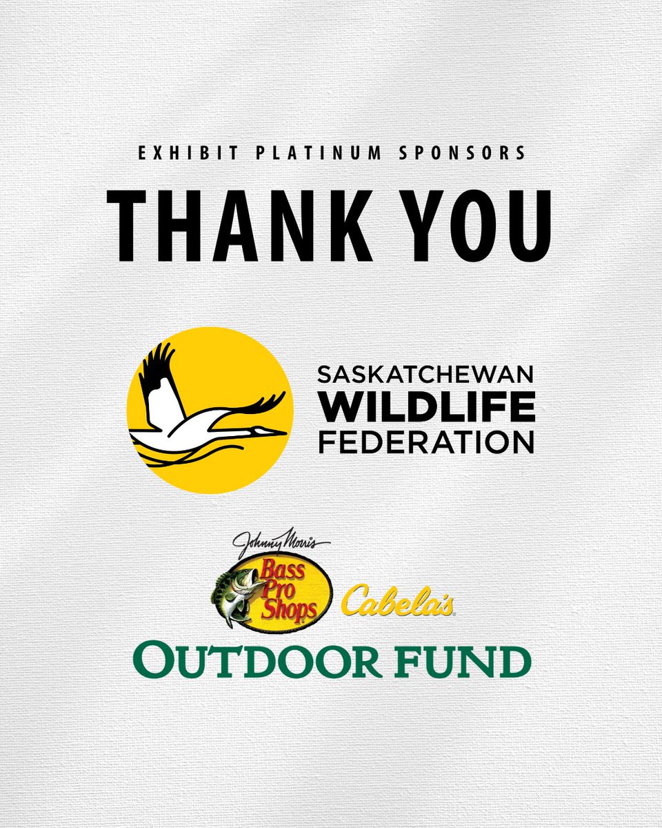 DiefCentre's tweet photo. A huge thank you to our platinum sponsors, @SaskWildlife and @BassProShops &amp; Cabela's Outdoor Fund, for their generous support in bringing the "Hunt. Gather. Fish. Explore." exhibit to life at the Diefenbaker Canada Centre!

#SponsorshipThankYou #usask #yxe #exhibit #saskatchewan https://t.co/6rZOuf8pin
