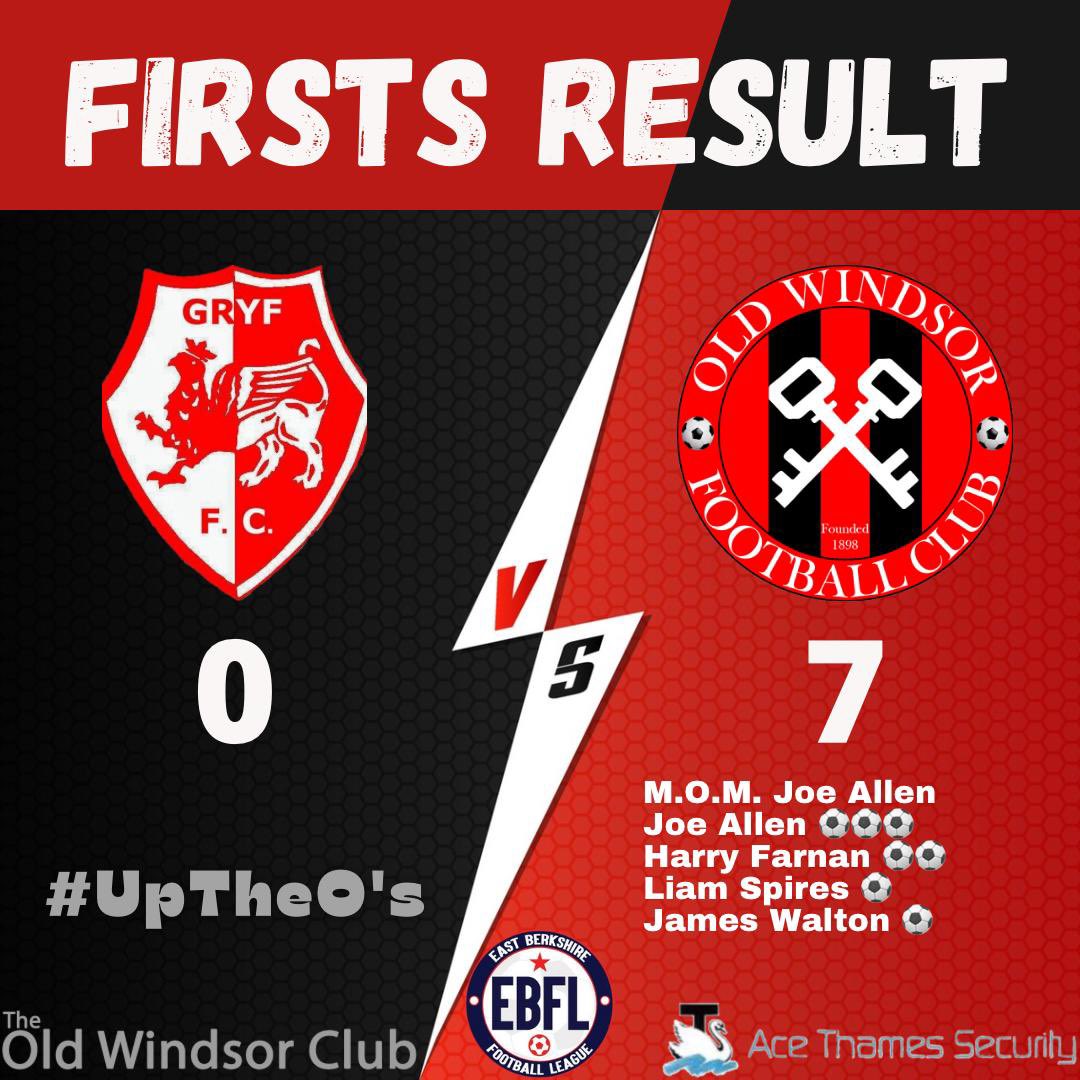First team pick up 3 points away to <a href="/KSGryf/">KS Gryf</a> 
<a href="/harryfarnan2/">harry farnan</a> ⚽️⚽️
Liam ⚽️
<a href="/WaltonJames97/">Walton</a> ⚽️
M.O.M <a href="/josephallen95/">Joseph Allen</a> ⚽️⚽️⚽️
#UpTheOss 🔴⚫️