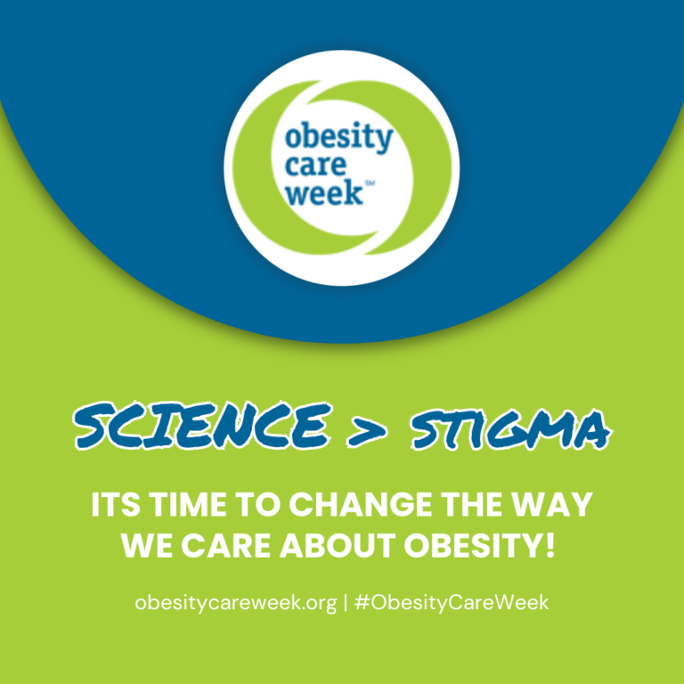 Despite extensive research and studies, stigma and misperceptions continue to shape the way people with obesity are treatedIt’s time to change the way we care about obesity! Visit obesitycareweek.org to learn more and take action today!