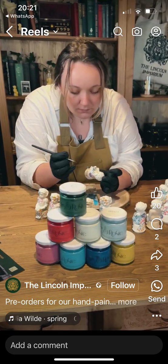 So proud of my wonderful daughter Rhiannon I could literally explode!! She’s busy painting the new limited edition imps for the gorgeous <a href="/LincolnImporium/">The Lincoln Imporium</a>  IMPressive talent and IMPossibly brilliant! What a star! #talent #LincolnImp #ArtistOnTwitter