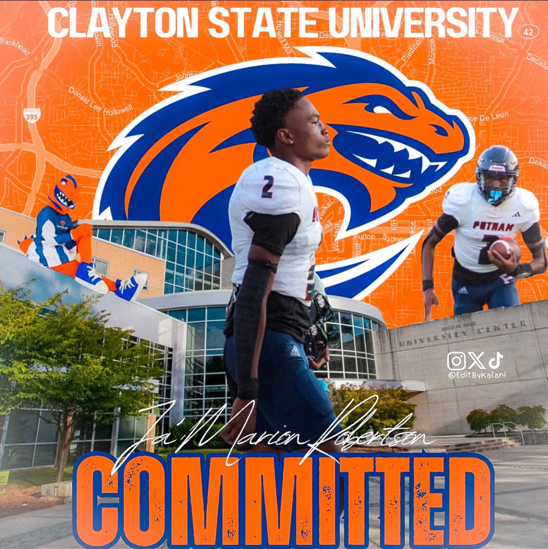 Ja’ Marion Robertson (@jrobertson_2) on Twitter photo After a great conversation with <a href="/IngramDarvon/">Darvon Ingram</a> i would like to say that i am very excited to be committing to Clayton State University.<a href="/GaLakeSports/">Lake Country Sports</a> <a href="/LM_Sports_Media/">Lance</a> <a href="/coachharvin/">Joel Harvin</a> <a href="/KedricManning/">kedric manning</a> @EditByKalani After a great conversation with <a href="/IngramDarvon/">Darvon Ingram</a> i would like to say that i am very excited to be committing to Clayton State University.<a href="/GaLakeSports/">Lake Country Sports</a> <a href="/LM_Sports_Media/">Lance</a> <a href="/coachharvin/">Joel Harvin</a> <a href="/KedricManning/">kedric manning</a> @EditByKalani