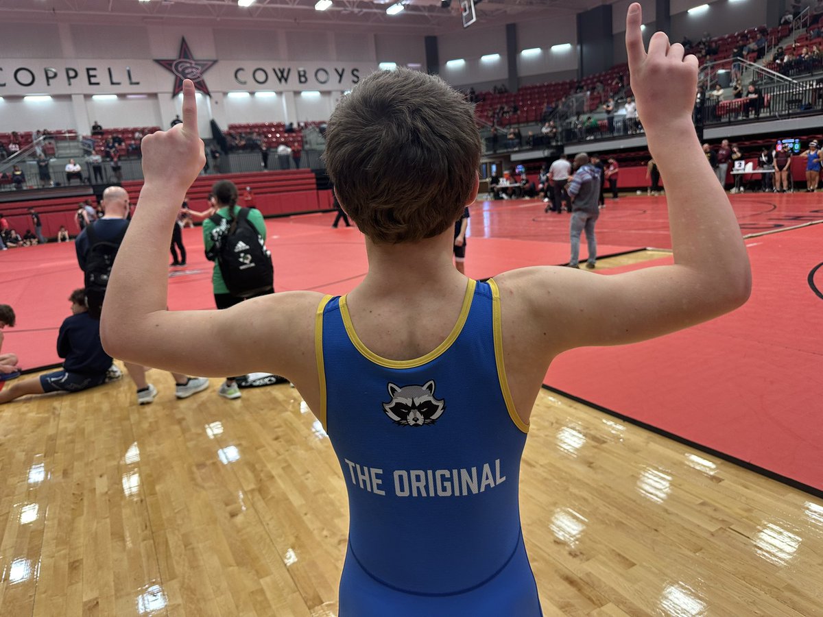 We have a middle school state champion at 126 pounts from Hunt Middles school Wyatt Graves future Frisco Raccoon! <a href="/FHSRaccoons/">Frisco High School</a> <a href="/HuntMiddle/">Hunt Middle School</a> <a href="/Staley/">Staley</a> <a href="/WrestlingTexas/">Texas Wrestling</a> <a href="/FISDSports/">FISD Sports</a> <a href="/CoachHarbert/">Jeff Harbert</a> <a href="/bamadavis2/">Tai Davis</a> <a href="/CoachGasFHS/">CoachGas</a> <a href="/CoachPThor/">Peyton Thor</a> <a href="/coachjgipson/">Coach Gipson</a>