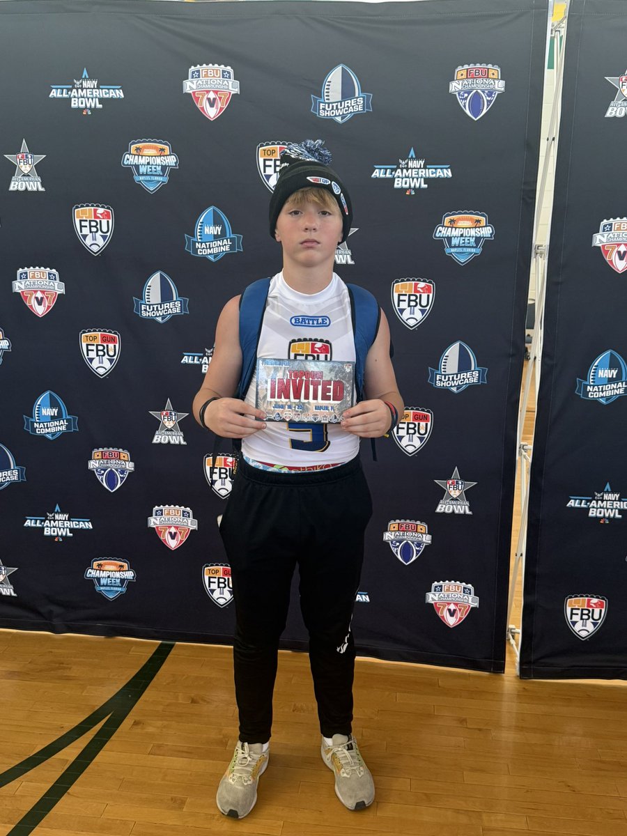 JaggarBrown14's tweet photo. had a great camp today with @FBUcamp in Desoto!  Got invited to the Top Gun Camp in Naples, Florida.  Looking forward to what’s ahead @foster_sawyer @QBHitList @Qb1Premier @QBUniverseQBU @AP_Ranch @On3Recruits @RecruitBrockFB https://t.co/1lKgRBDb0B