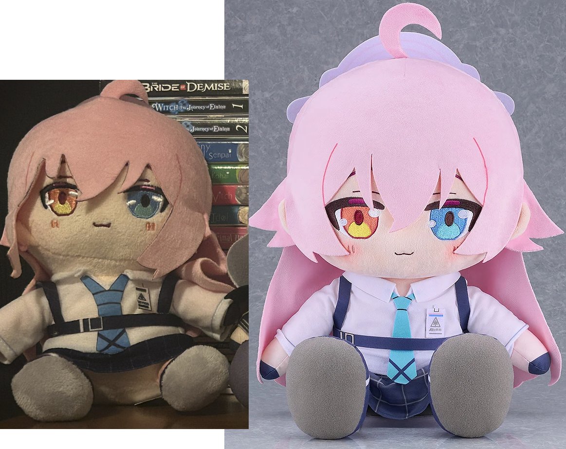 NotsoBeans's tweet image. As much as a love my bootleg Hoshi, and even tho she is my first BA plush, once Obese Hoshi comes in, shes just going to be put off to the side.

If I need her for group shots, Ill use her, but for solo stuff, Ill use Obese Hoshi.