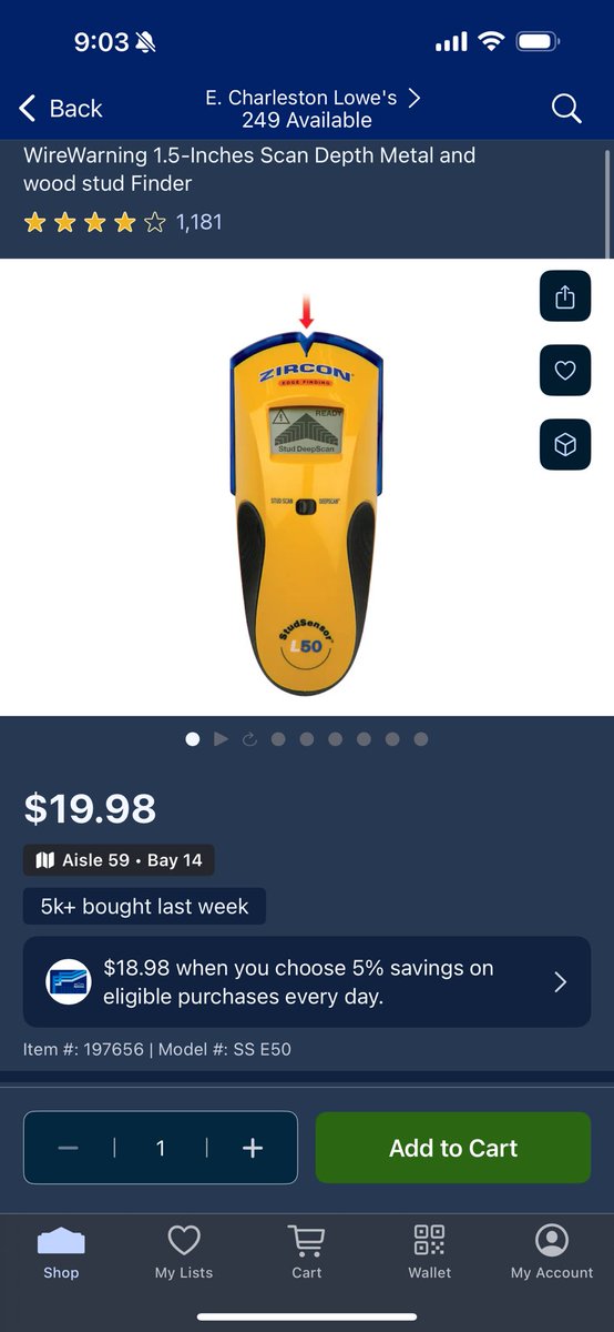 Will Hypes (@willhypes) on Twitter photo Maxwell at Lowe's of east Charleston was working today to show how a Zircon studsensor with wire warning can help safely hang pictures cabinets and mirrors. <a href="/kennygrimsley/">Kenny Grimsley</a> <a href="/jvonweimer/">Jacob Von Weimer</a> <a href="/JBBailey9/">JBBailey</a> <a href="/ValerieHershma1/">Valerie Hershman</a> Maxwell at Lowe's of east Charleston was working today to show how a Zircon studsensor with wire warning can help safely hang pictures cabinets and mirrors. <a href="/kennygrimsley/">Kenny Grimsley</a> <a href="/jvonweimer/">Jacob Von Weimer</a> <a href="/JBBailey9/">JBBailey</a> <a href="/ValerieHershma1/">Valerie Hershman</a>