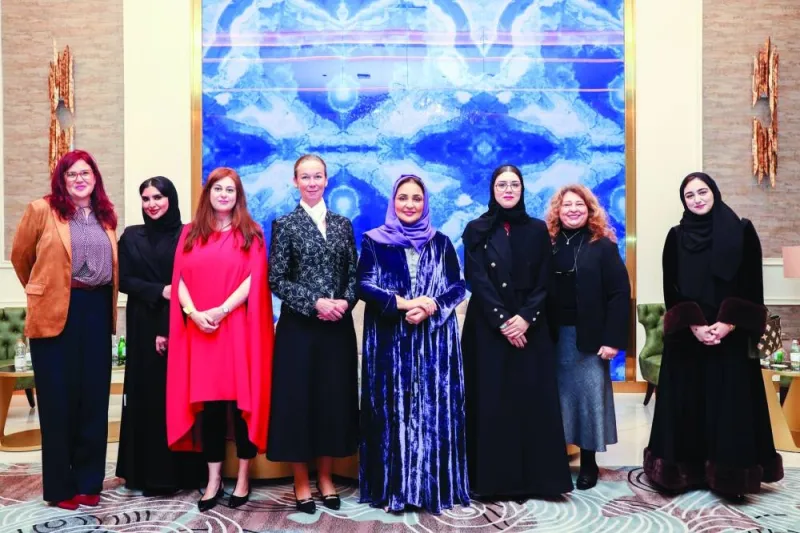 GulfTimes_QATAR's tweet photo. On the occasion of International Women's Day, AFG College with the University of Aberdeen, a subsidiary of Al Faleh Educational Holding, hosted its seventh annual conference with the theme #AccelerateAction and under the patronage of Al Faleh Educational Holding chairperson and founder Dr Sheikha Aisha bint Faleh al-Thani.  @afg_aberdeen @alfaleh_edu

https://t.co/WT7apxutpa