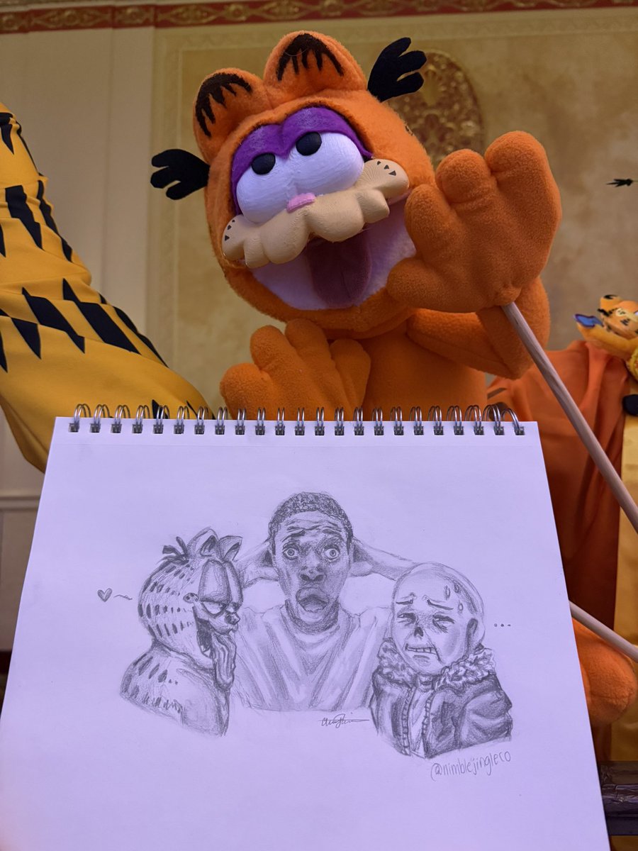 🌟Jingle🌟 (@nimblejingleco) on Twitter photo My contribution to the Church of Garf panel that <a href="/Malmseyy/">Tapioca @ home</a> hosted at fur squared. I think this is by far my most cursed piece yet….
Should this be a sticker?👀👀
#churchofgarf My contribution to the Church of Garf panel that <a href="/Malmseyy/">Tapioca @ home</a> hosted at fur squared. I think this is by far my most cursed piece yet….
Should this be a sticker?👀👀
#churchofgarf