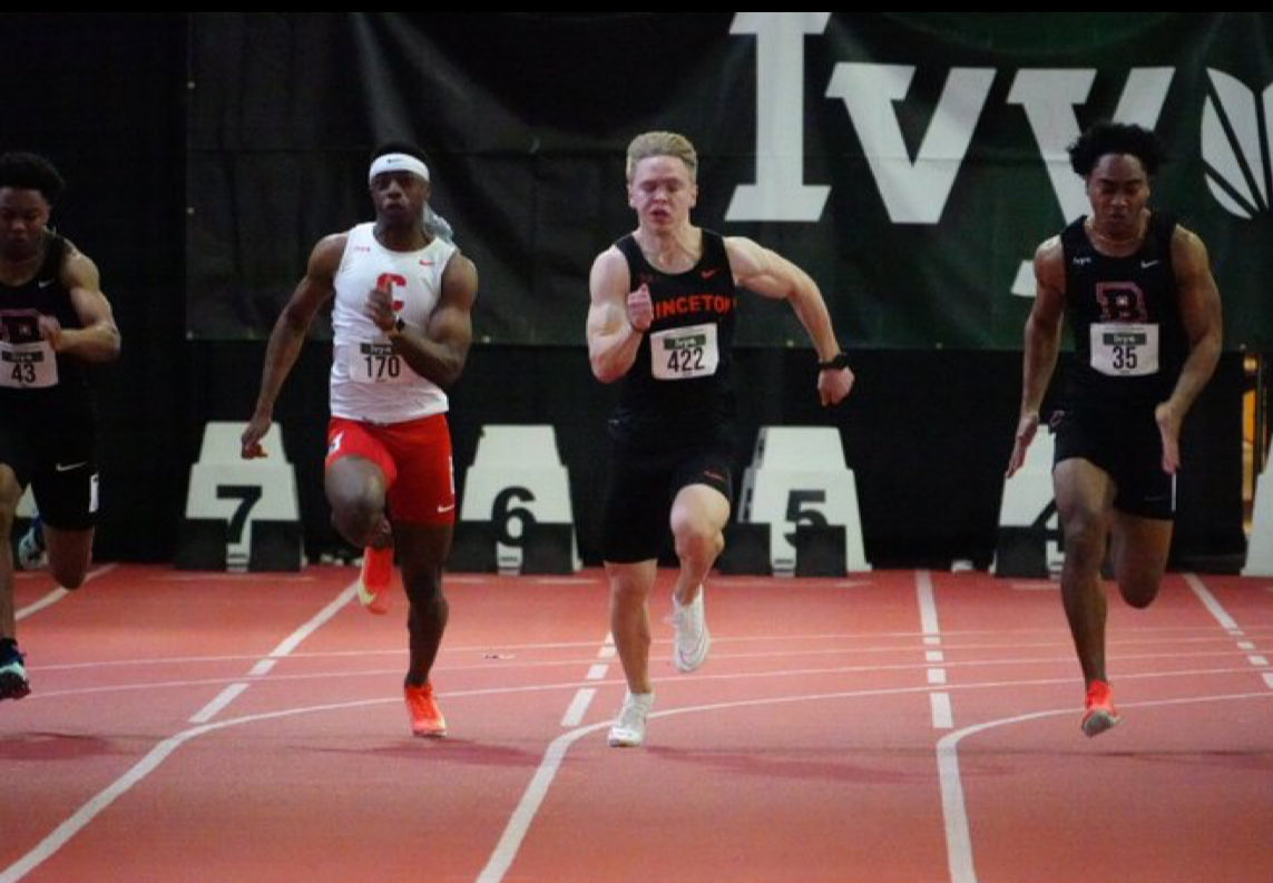 Choate Football alum Jadon Spain run 6.75 to punch his ticket to the Ivy 60m final. Stay tuned…